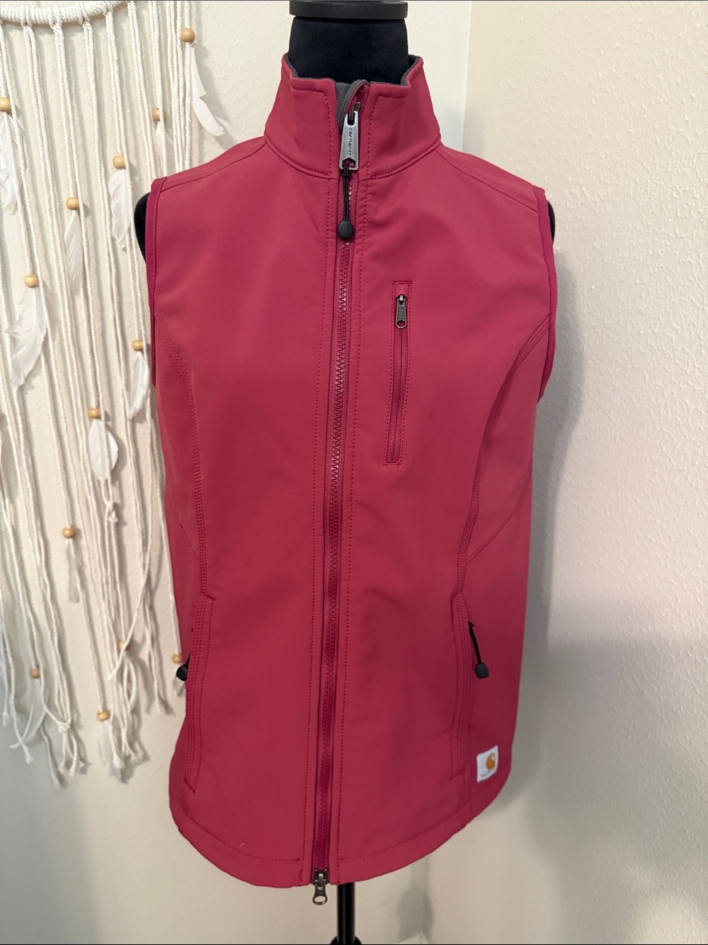 Carhartt Sleeveless Vest Burgandy